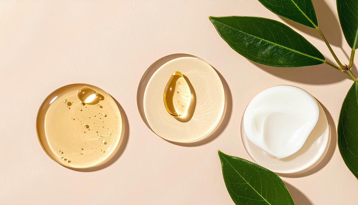 Skincare flatlay for Beauty collection