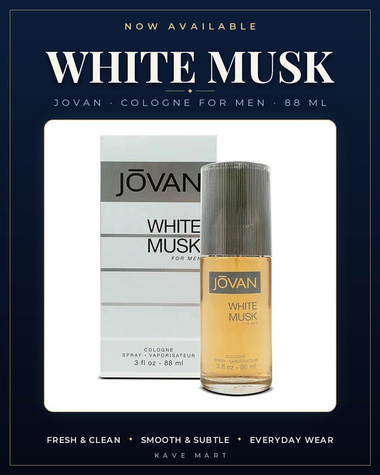 Jovan White Musk for Men Cologne Spray 88ml (3 fl oz) bottle